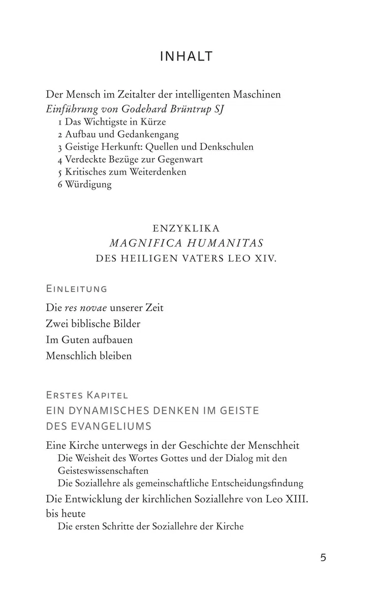 Magnifica humanitas: Die großartige Menschheit: Die Enzyklika "Magnifica humanitas" über die Bewahrung des Menschen im Zeitalter der Künstlichen ... Mit einer Einführung von Godehard Brüntrup SJ