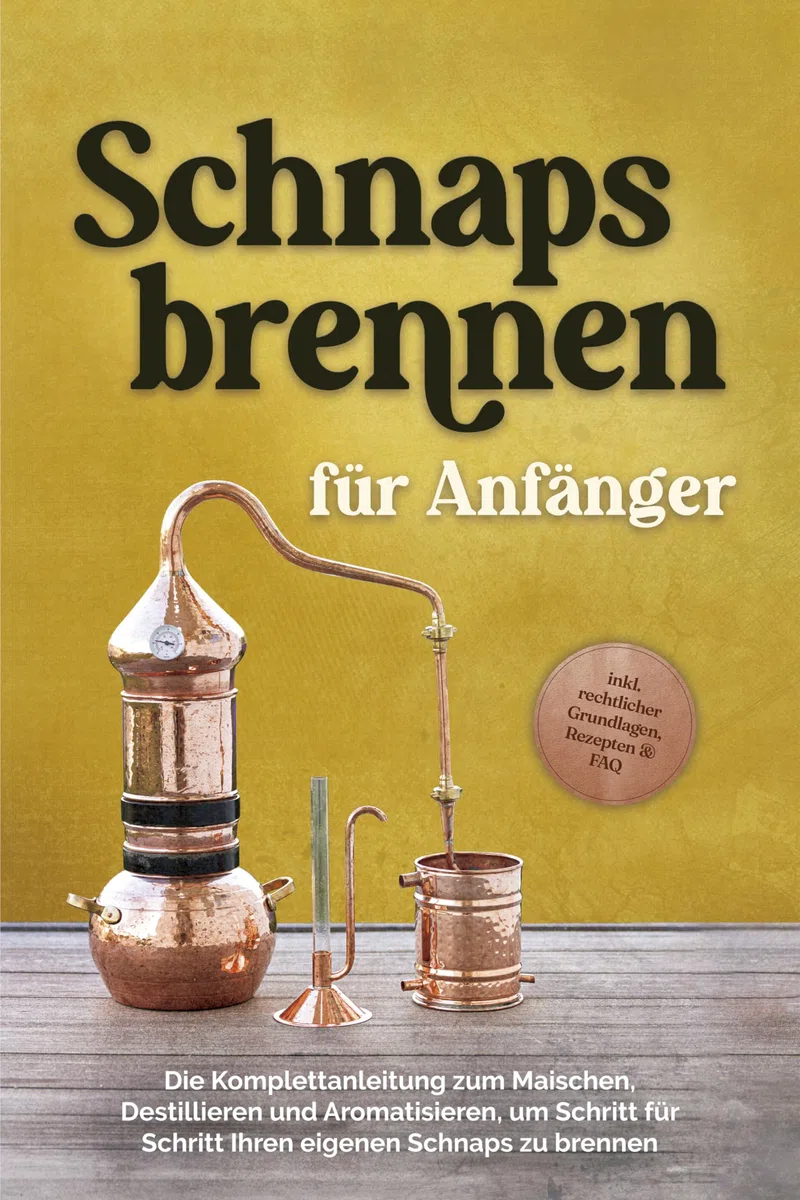 Schnapsbrennen für Anfänger: Die Komplettanleitung zum Maischen, Destillieren und Aromatisieren, um Schritt für Schritt Ihren eigenen Schnaps zu brennen - inkl. rechtlicher Grundlagen, Rezepten & FAQ