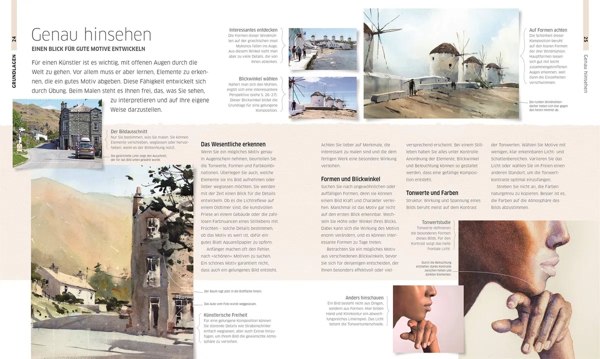 Meisterschule Aquarell: Materialien, Motive, Stile. Alle Techniken Schritt für Schritt