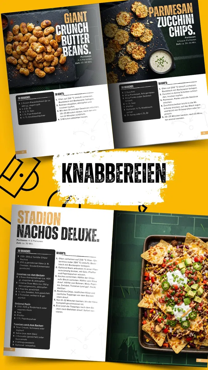 Fußball Snacks: Einfache & geniale Rezepte für den perfekten Fußballabend mit Freunden – Das Kochbuch für Teenager