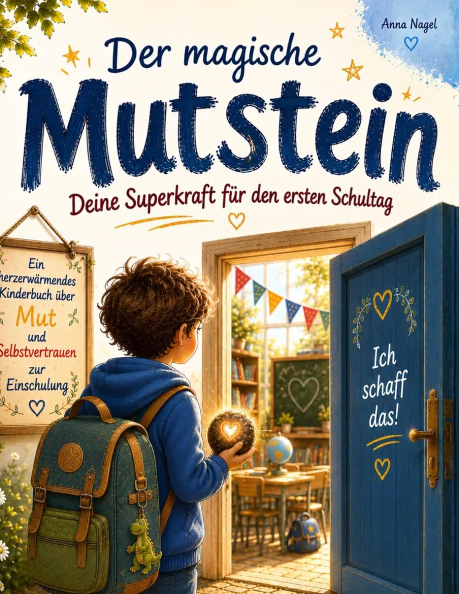 Der Mutstein – Deine Superkraft für den ersten Schultag: Ein herzerwärmendes Kinderbuch über Mut und Selbstvertrauen zur Einschulung – für Jungen und Mädchen ab 5 Jahren