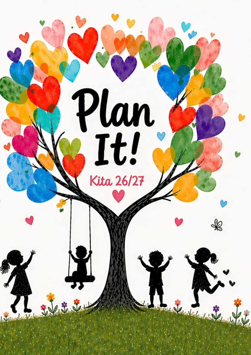 Plan it! Kita-Planer 2026/27: Dein Begleiter durch das Kita-Jahr – DIN A4 Erzieher*innen Planer von August 2026 bis August 2027 (Inkl. Jahresübersicht)