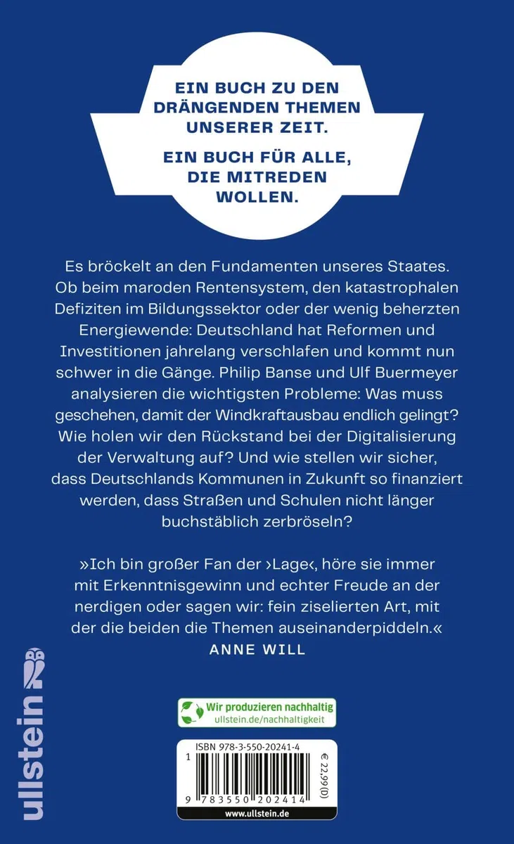 Baustellen der Nation: Was wir jetzt in Deutschland ändern müssen | Das lang ersehnte Buch zum Podcast "Lage der Nation"