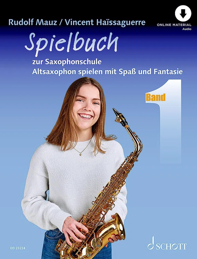 Spielbuch zur Saxophonschule: Altsaxophon spielen mit Spaß und Fantasie. Band 1. Alt-Saxophon. Spielbuch.