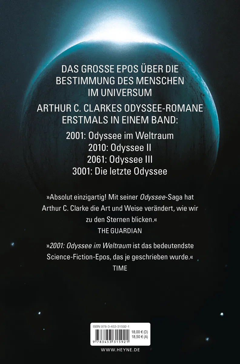 2001: Odyssee im Weltraum - Die Saga: Vier Romane in einem Band