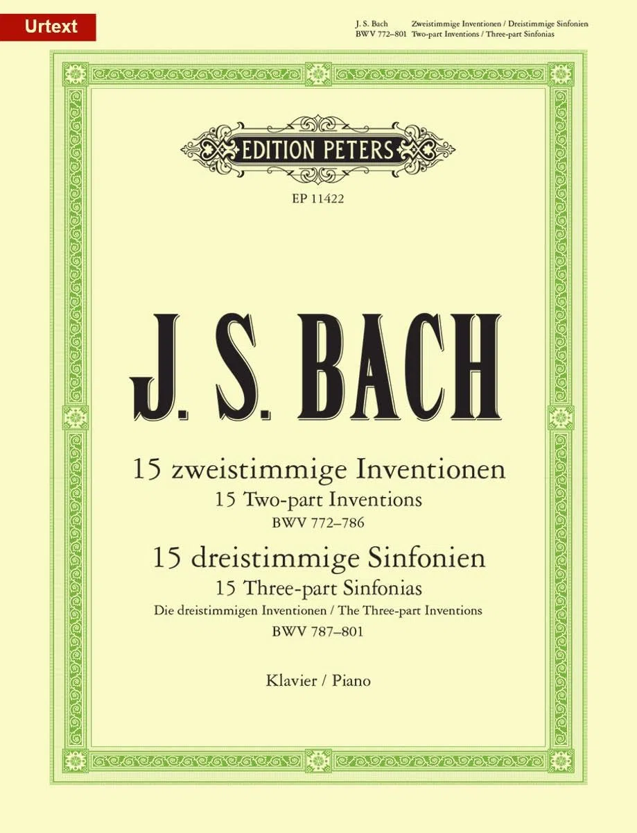 15 zweistimmige Inventionen BWV772-786 und 15 dreistimmige Sinfonien BWV787-801: Urtext (Edition Peters)