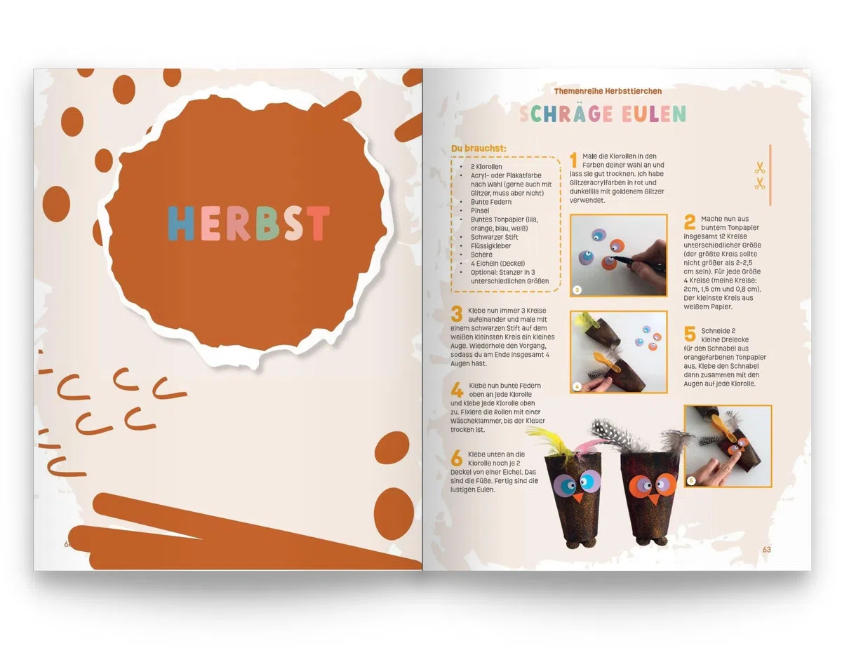 Bastelbuch – In 52 kreativen Themenwochen durch alle Jahreszeiten: Bastle dich durch über 100 kreativitätsfördernde Bastelideen für Frühling, Sommer, Herbst und Winter - für Kinder ab 4 Jahren