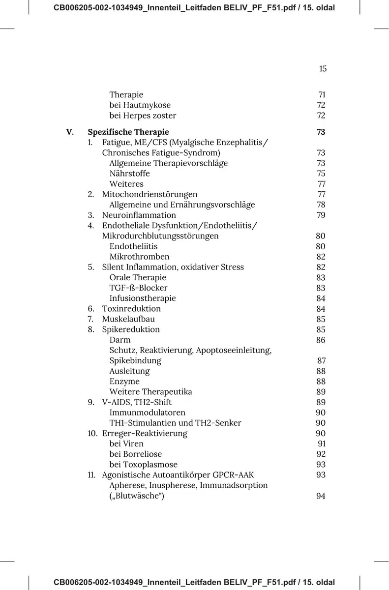 Leitfaden Diagnostik Therapie Post-Covid and Post-Vac-Syndrom, Spikeopathie | Praktische Anleitungen für Therapeuten aus einem ärztlichen Netzwerk