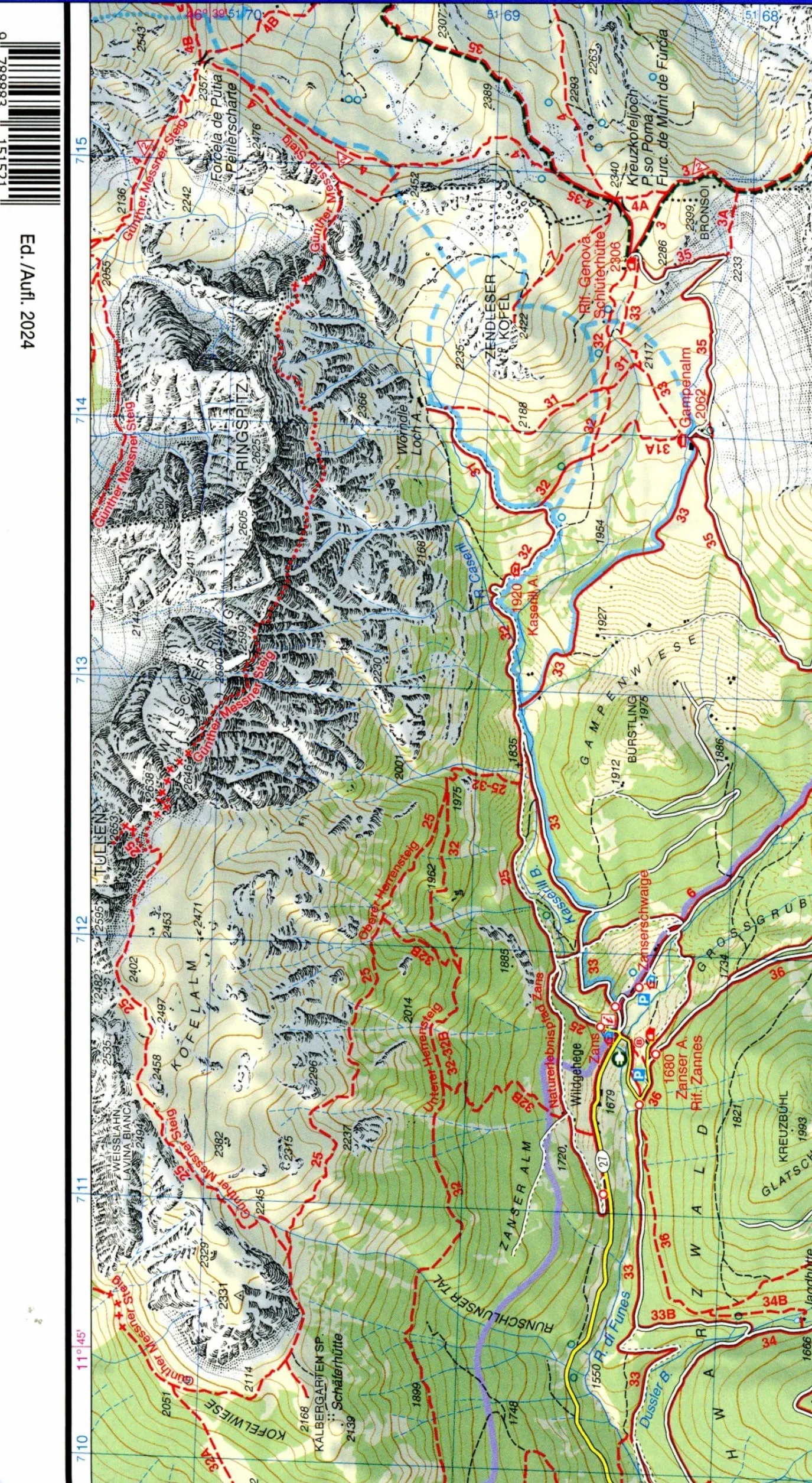 05 Val Gardena- Alpe di Siusi- Gröden - Seiseralm: 1:25000 (Carte topografiche per escursionisti, Band 5)
