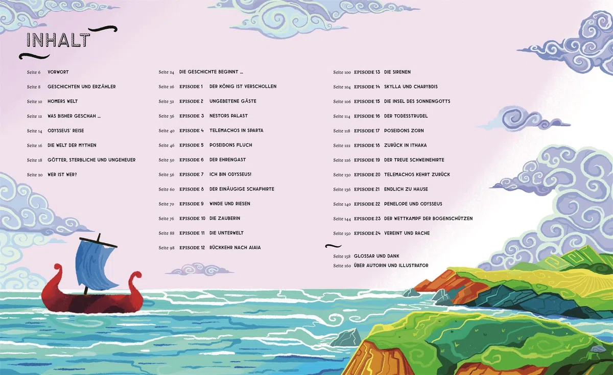 Die Odyssee: Die Abenteuer des Odysseus modern nacherzählt. Farbig illustriert und absolut fesselnd. Für Kinder ab 10 Jahren