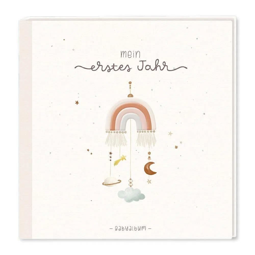 Baby-Album mit Stickerei Mein erstes Jahr: Babyalbum