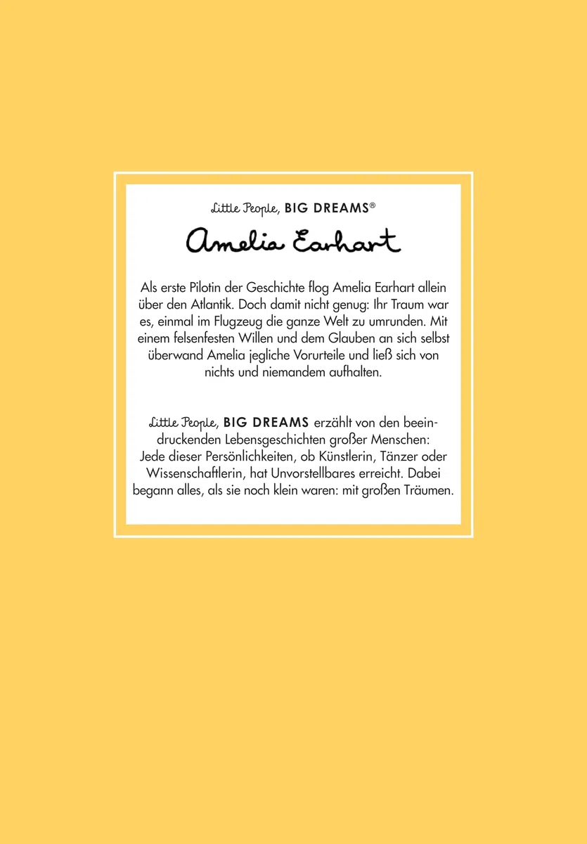 Amelia Earhart – Little People, BIG DREAMS (Deutsche Ausgabe): Kinderbuch ab 4 Jahre