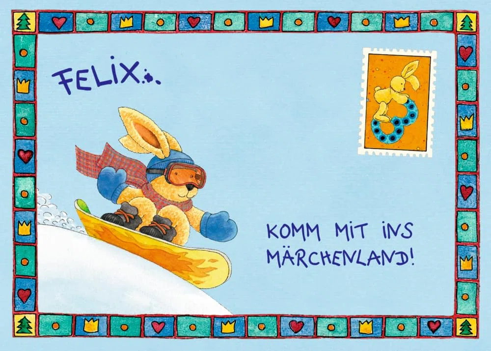 Brief-Adventskalenderbuch – 24 Adventsbriefe von Felix: Mit 24 echten Briefen