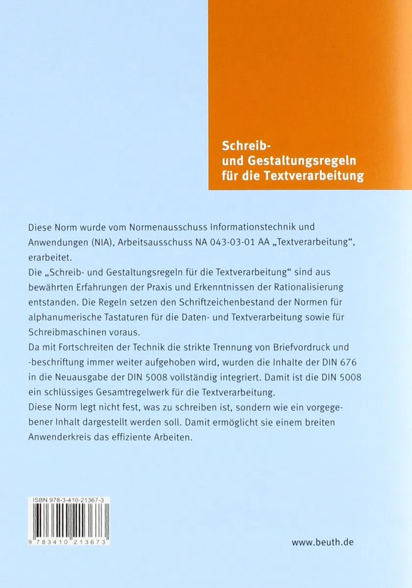 Schreib- und Gestaltungsregeln für die Textverarbeitung: Sonderdruck von DIN 5008:2011 (DIN Media Praxis)