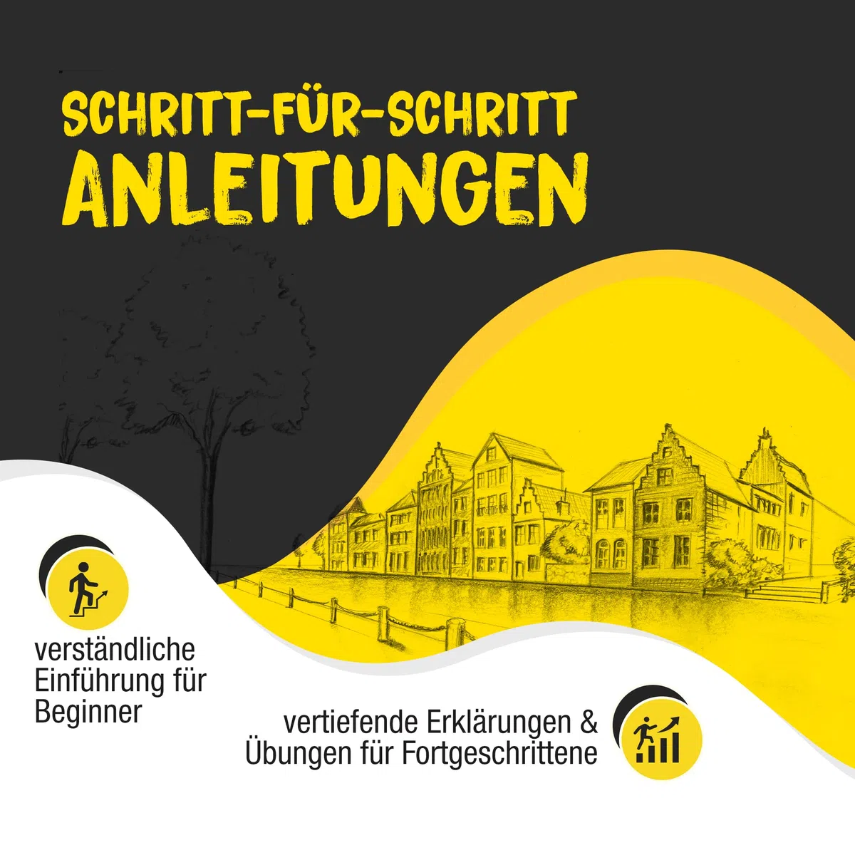 DU KANNST ZEICHNEN!: Zeichnen lernen – schnell und einfach. Portraits, Objekte, Landschaft, Tiere und Perspektive zeichnen lernen (inkl. Videos): Das ... Natur - Perspektive (Zeichnen leicht gemacht)