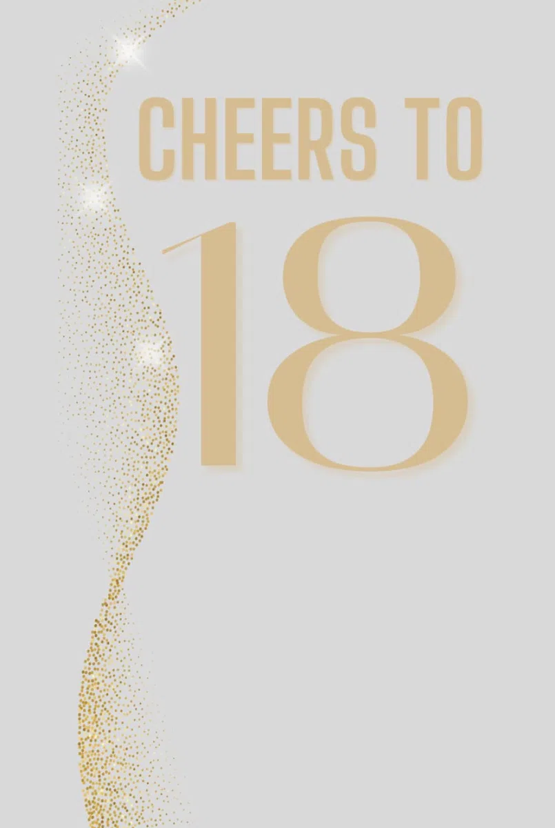 Cheers to 18 – Mein Gästebuch zum 18. Geburtstag: Das Gästebuch für Glückwünsche, Erinnerungen & Geschichten