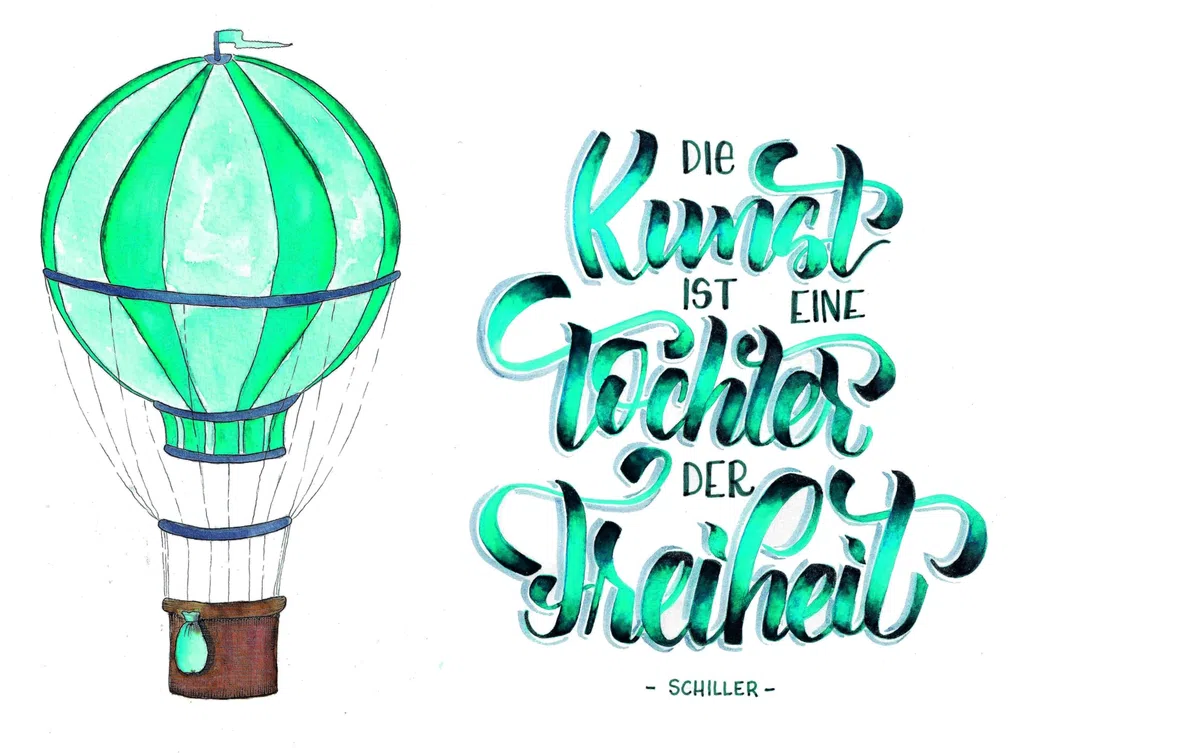Watercolor liebt Handlettering: Illustrieren mit Aquarellmalstiften und Brushpens leicht gemacht. Zwei perfekte Techniken für Einsteiger