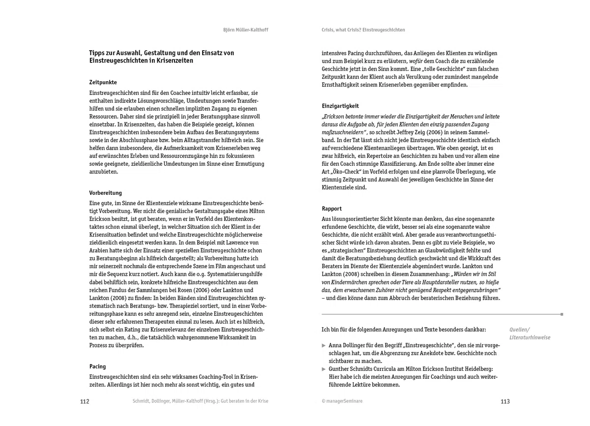 Gut beraten in der Krise: Konzepte und Werkzeuge für ganz alltägliche Ausnahmesituationen (Edition Training aktuell)