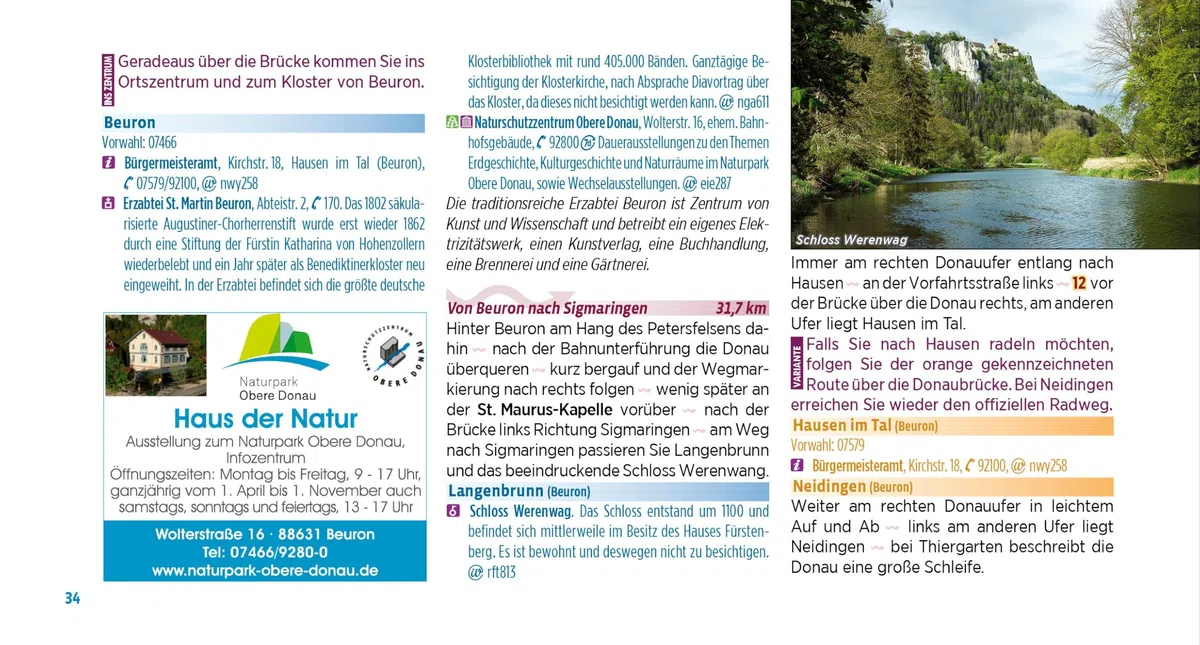 Donauradweg / Donau-Radweg 1: Deutsche Donau. Von Donaueschingen nach Passau, 1:50.000, 589 km, GPS-Tracks Download, LiveUpdate, Übernachtungsverzeichnis (Bikeline Radtourenbücher)