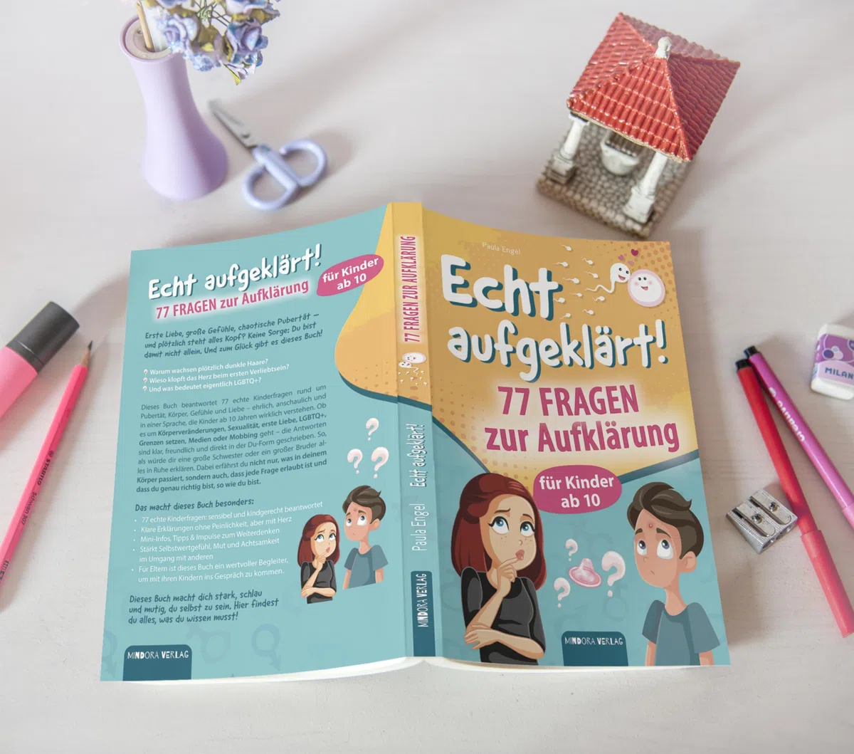 Echt aufgeklärt! 77 Fragen zur Aufklärung für Kinder ab 10: Erste Liebe, große Gefühle, die chaotische Pubertät – und plötzlich steht alles Kopf? Hier findest du alles, was du wissen musst!