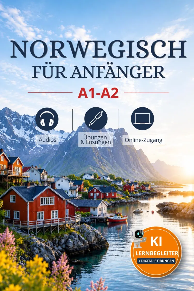 Norwegisch lernen – Vokabeltrainer A1–A2: Der wichtigste Grundwortschatz für Anfänger mit Übungen, Kurzgeschichten, Audio und Online-Übungen (Sprachkurse – Vokabeln2go)
