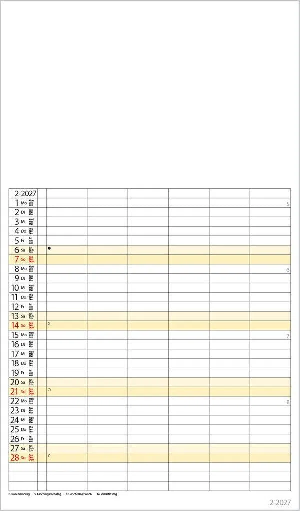 FMB Familienplaner XL 2027: Familienplaner mit 6 Spalten als Fotokalender zum Selbstgestalten. Familienkalender mit Ferienterminen und festem Bastelpapier.