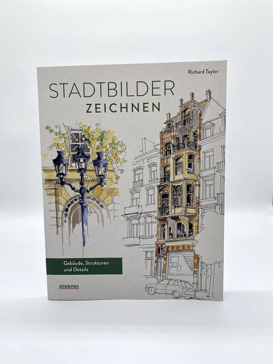 Stadtbilder zeichnen.: Gebäude, Strukturen, Details. Zeichenbuch fürs Architektur zeichnen mit Atmosphäre. Gebäude zeichnen leicht gemacht mit ... Materialkunde und vielen Inspirationsbildern.