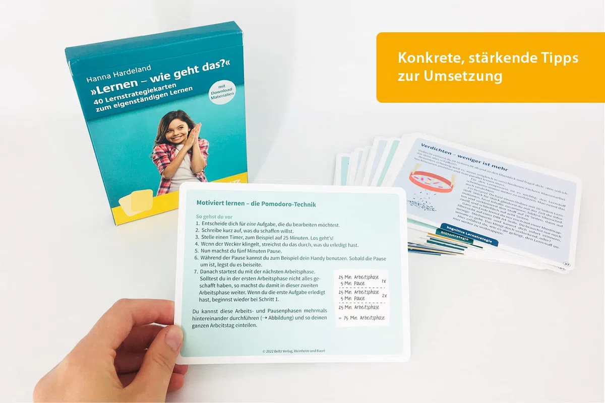 »Lernen, wie geht das?« – 40 Lernstrategiekarten zum eigenständigen Lernen: Mit Download-Materialien. Ab Klasse 5 (Kartensets für die pädagogische Praxis)