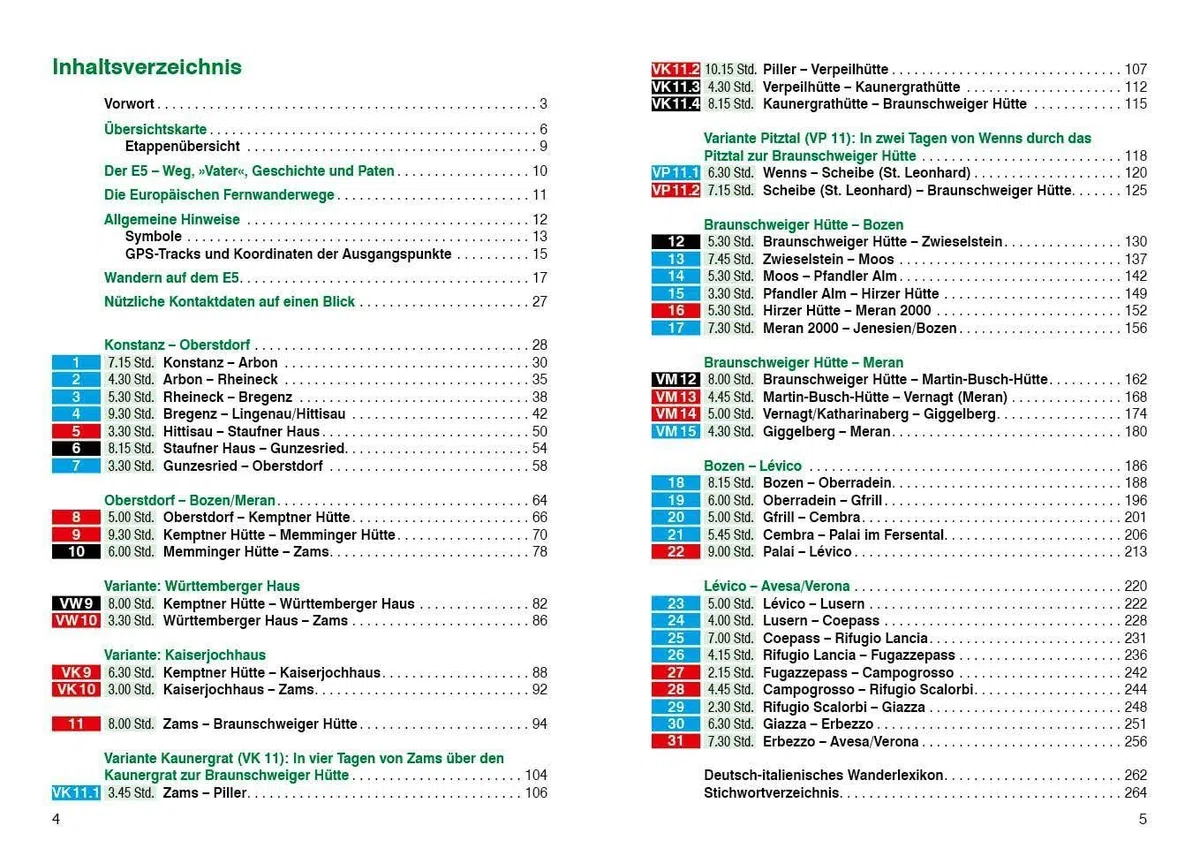 Alpenüberquerung Fernwanderweg E5, Rother Wanderführer: 31 Etappen von Konstanz über Oberstdorf und Meran/Bozen nach Verona. Mit GPS-Tracks