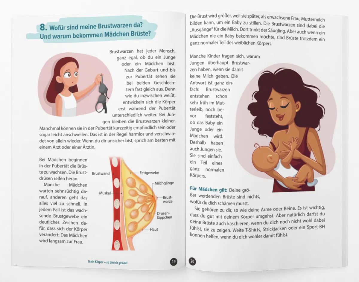 Echt aufgeklärt! 77 Fragen zur Aufklärung für Kinder ab 10: Erste Liebe, große Gefühle, die chaotische Pubertät – und plötzlich steht alles Kopf? Hier findest du alles, was du wissen musst!