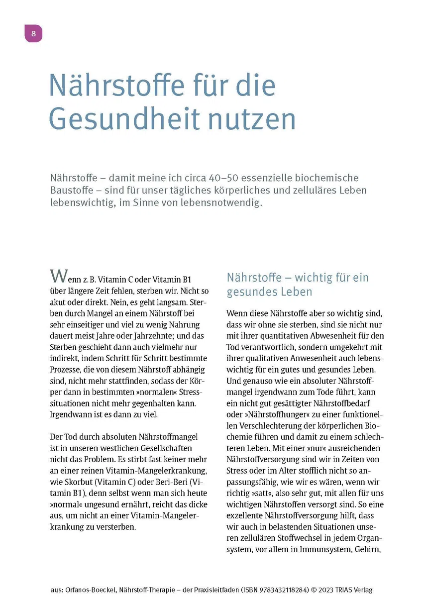 Nährstoff-Therapie - Der Praxisleitfaden: Orthomolekulare Medizin richtig dosieren und anwenden. Vorbeugen und heilen mit Vitaminen, Mineralstoffen & Co.