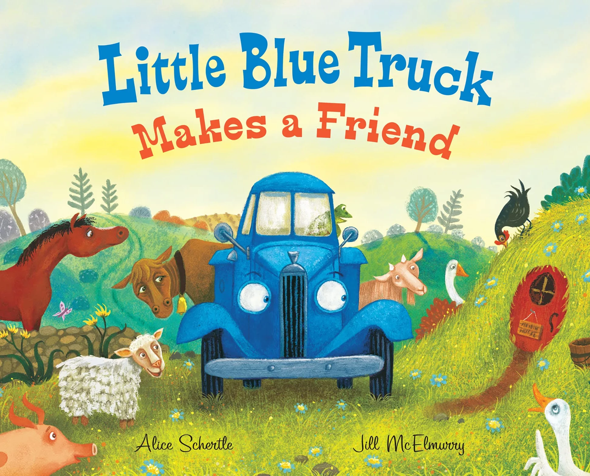 Little Blue Truck Makes a Friend: A Farmyard Story About Welcoming New Friends for Children (Ages 4–8) (Little Blue Truck, 17)