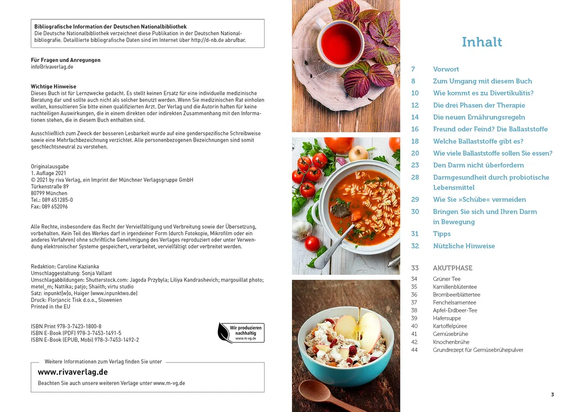 Richtig essen bei Divertikulitis: Die optimale Ernährung für ein beschwerdefreies Leben. 120 leckere Rezepte – mit 3-Phasen-Plan
