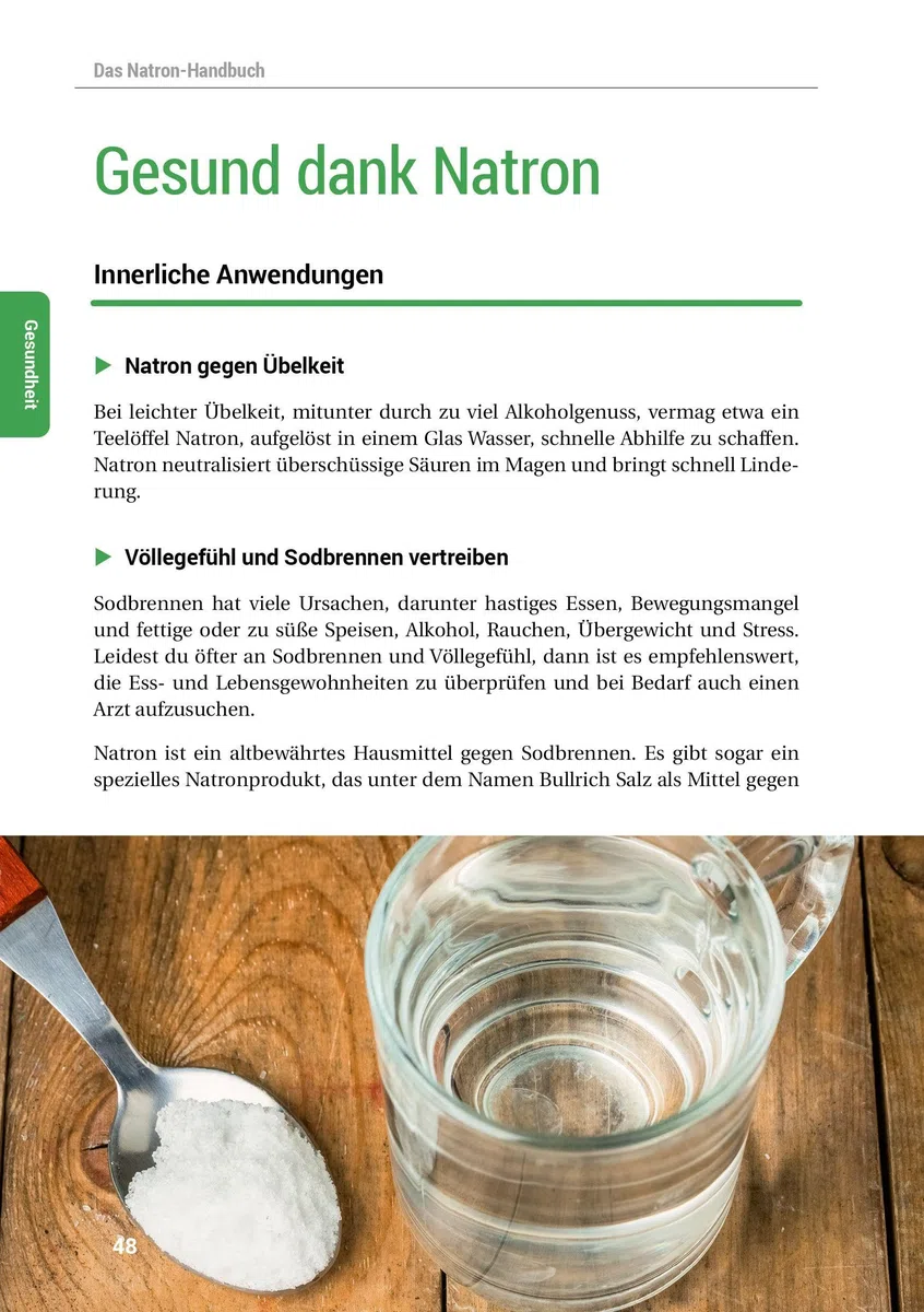 Das Natron-Handbuch - über 250 Tipps und Rezepte mit Natriumhydrogencarbonat, der gesunden, ökologischen und günstigen Alternative für deinen ... ... in Haushalt, Küche, Bad und Garten