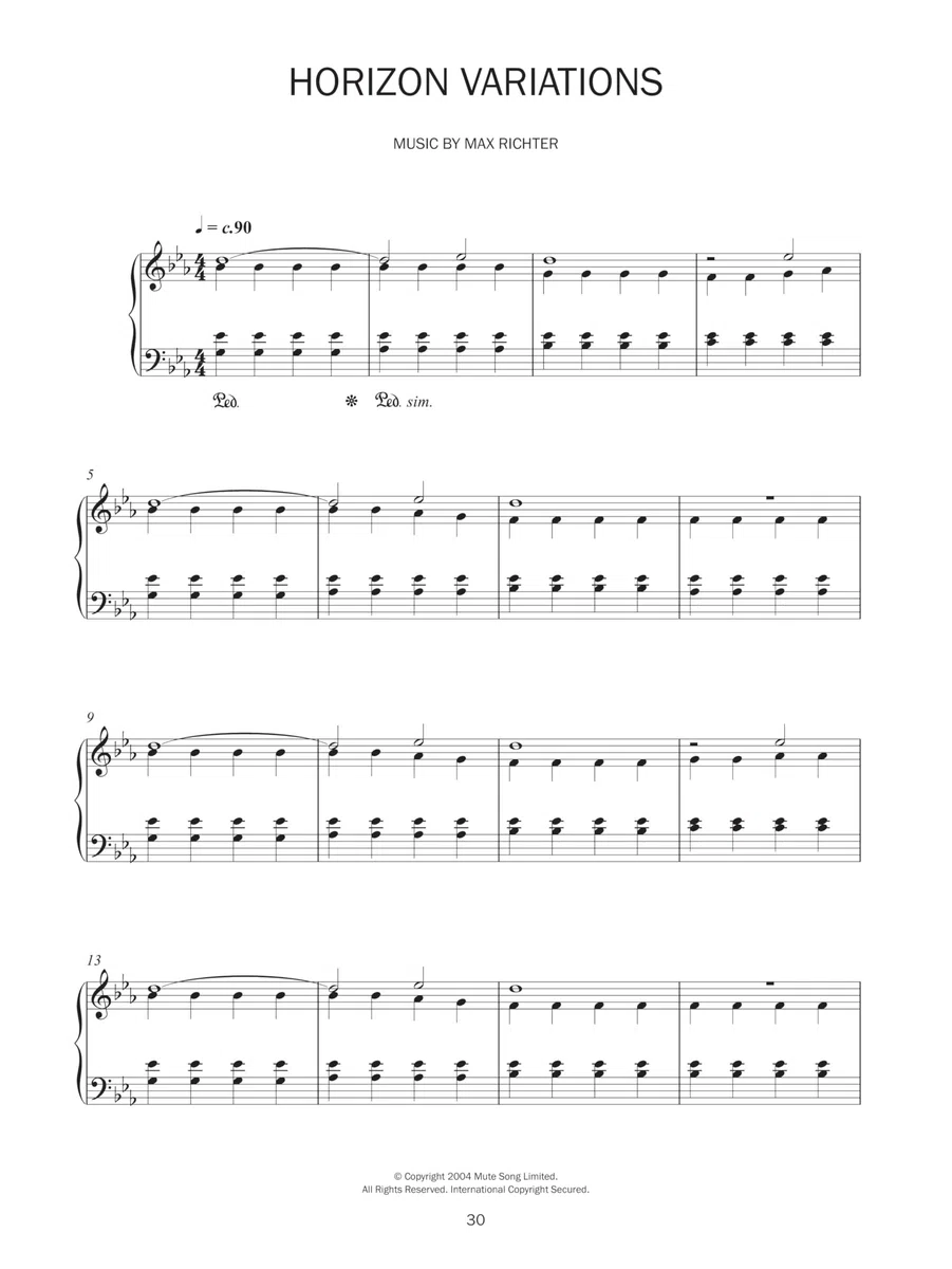 Piano Works | Notenbuch für Klavier-Solos für Fortgeschrittene | Songbook mit zeitgenössischer klassische Klaviermusik zum Lernen, für Auftritte und zur Erkundung des modernen Repertoires