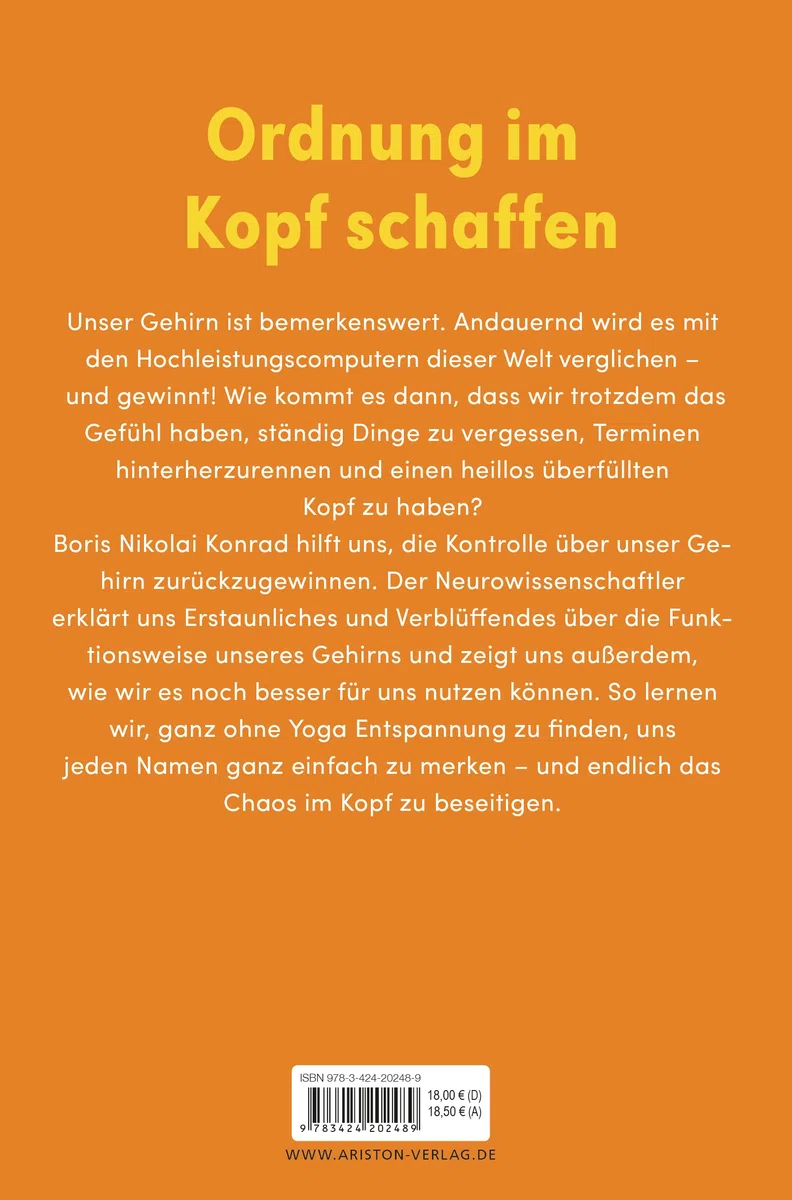 Mehr Platz im Gehirn: Entspannt mit der Informationsflut und dem modernen Leben umgehen - Vom Gedächtnisweltmeister erklärt