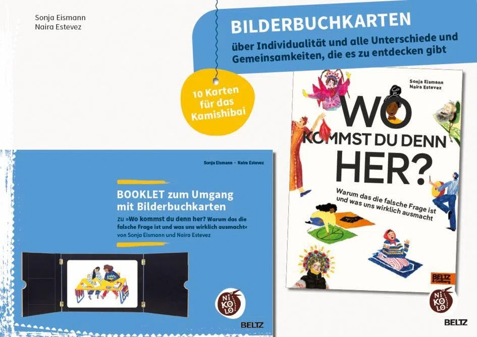 Bilderbuchkarten »Wo kommst du denn her?« von Sonja Eismann: 10 Karten für das Kamishibai mit Booklet (Beltz Nikolo Bilderbuchkarten)