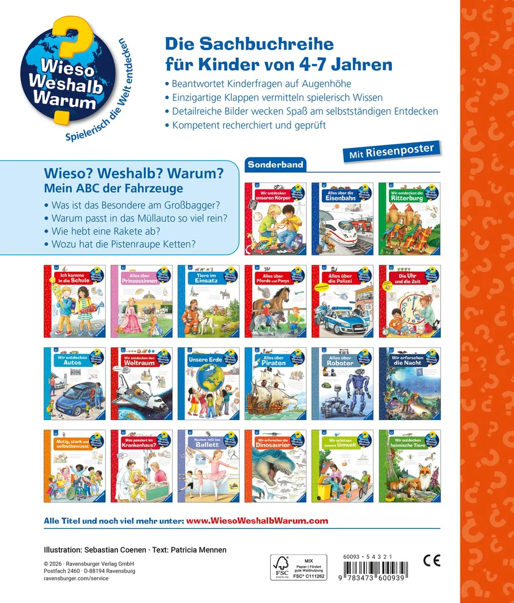 Wieso? Weshalb? Warum? Sonderband - Mein ABC der Fahrzeuge (Sachbuch ab 4 Jahre - mit Klappen)
