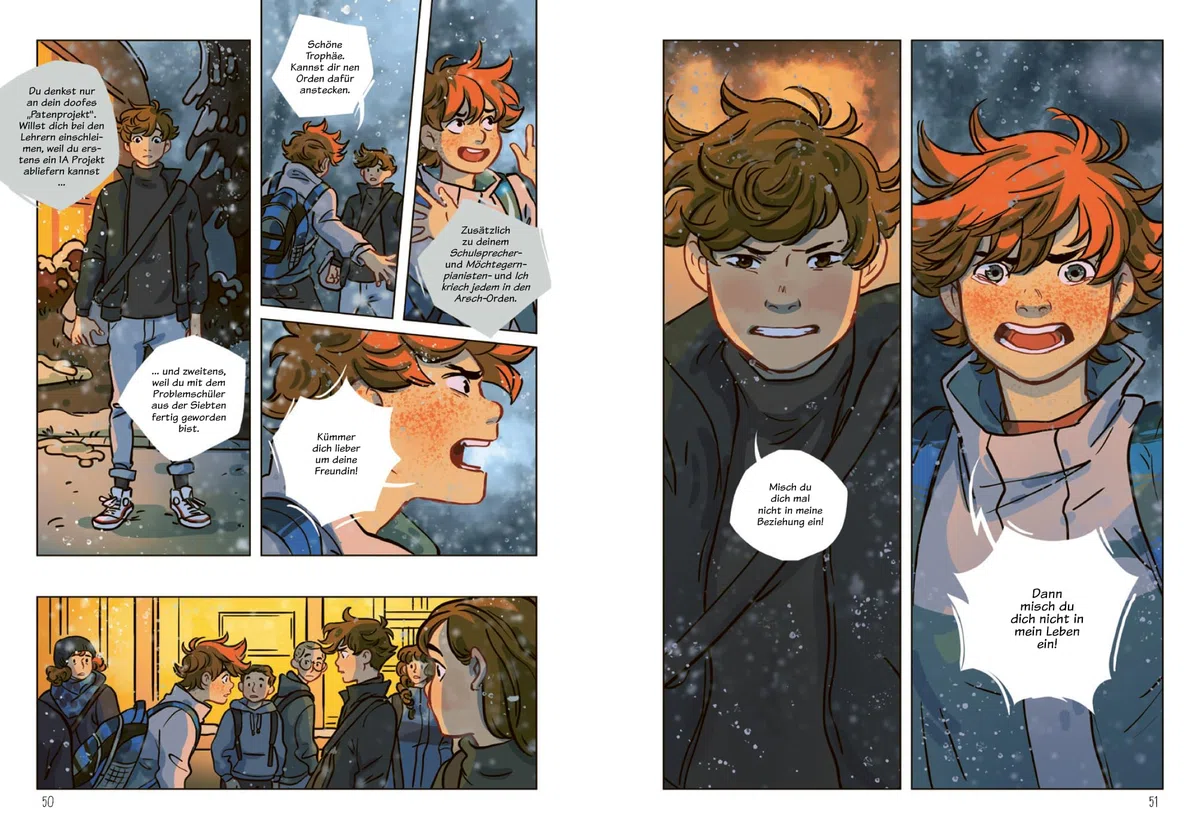 Grün & Gold – Liebe in allen Farben 3: Herzerwärmende Graphic Novel über die erste Liebe – mit charmantem Internatssetting | Mit exklusivem Bonusmaterial und Art Print