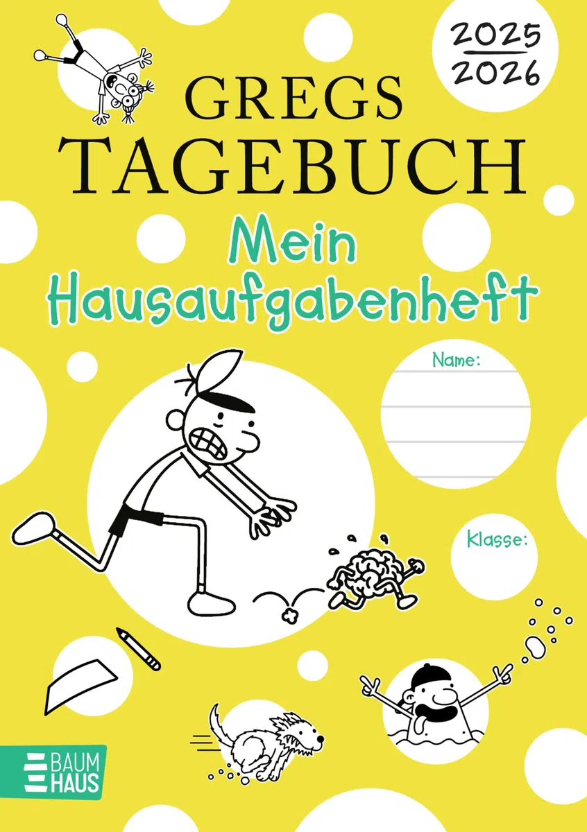Gregs Tagebuch - Mein Hausaufgabenheft 2025/2026: Mit Stundenplan, Ferienkalender, Quiz, Notfallplan für Freistunden und vielen lustigen Greg-Comics