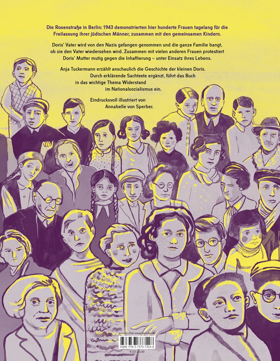 Damals in der Rosenstraße: Als Frauen und Kinder sich gegen die Nazi-Diktatur stellten | Kinderbuch, das den Holocaust für Kinder erklärt. Mit beeindruckenden Illustrationen.