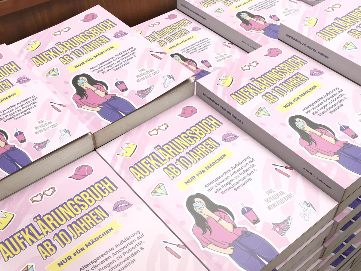 Aufklärungsbuch ab 10 Jahren NUR für Mädchen: Altersgerechte Aufklärung mit cleveren Antworten auf alle Fragen zu Pubertät, Erwachsenwerden & Sexualität - inkl. Notfallplan, wenn alles nervt