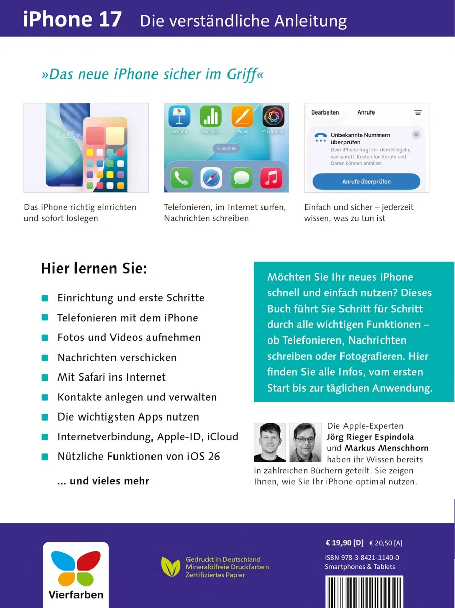 iPhone 17: Die verständliche Anleitung für Ihr iPhone: Schritt für Schritt alle Funktionen erklärt. Aktuell zu iOS 26 und für alle Modelle geeignet.