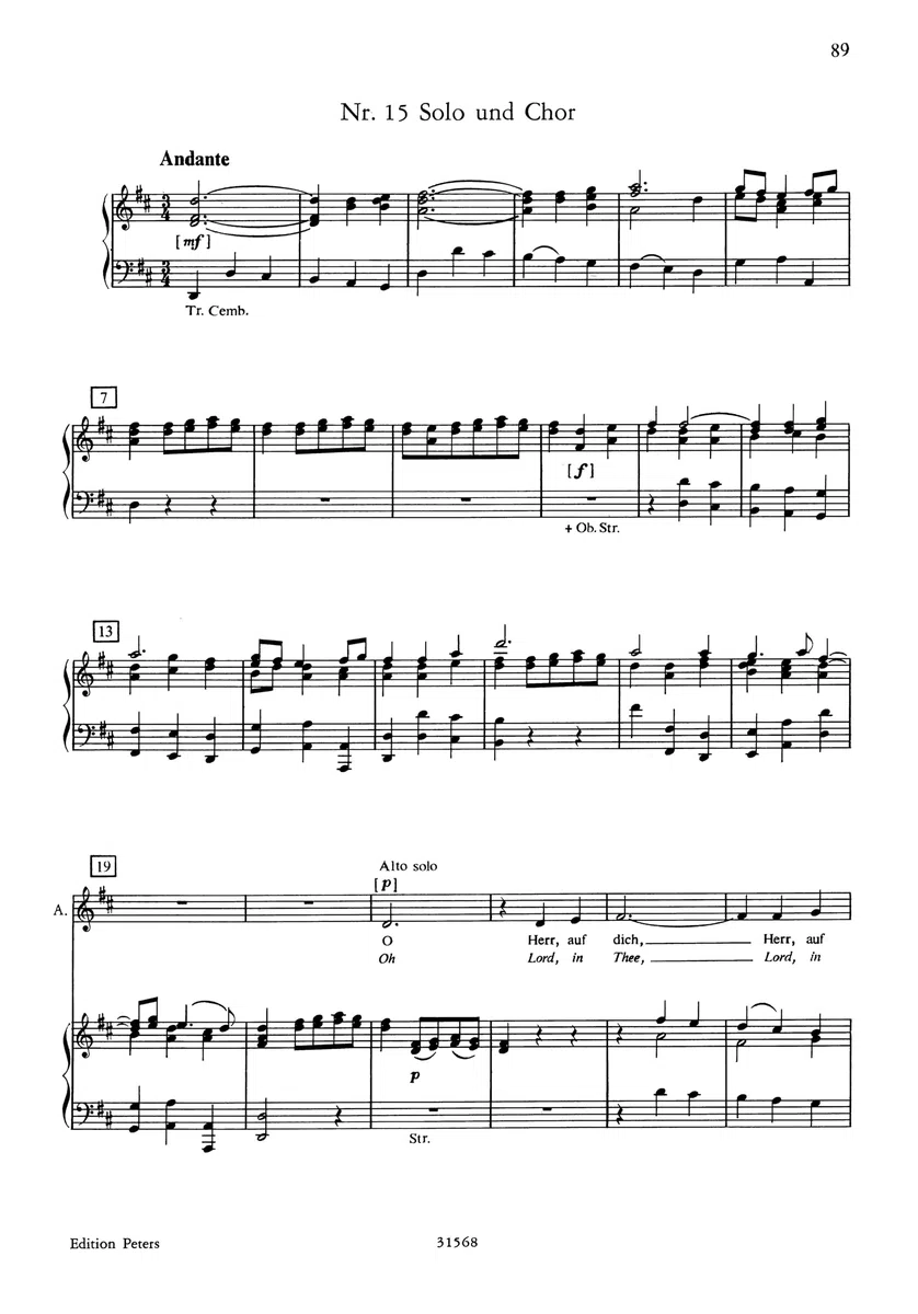 Dettingen Te Deum: Urtext (Eberhard), deutsch/englisch (Edition Peters)