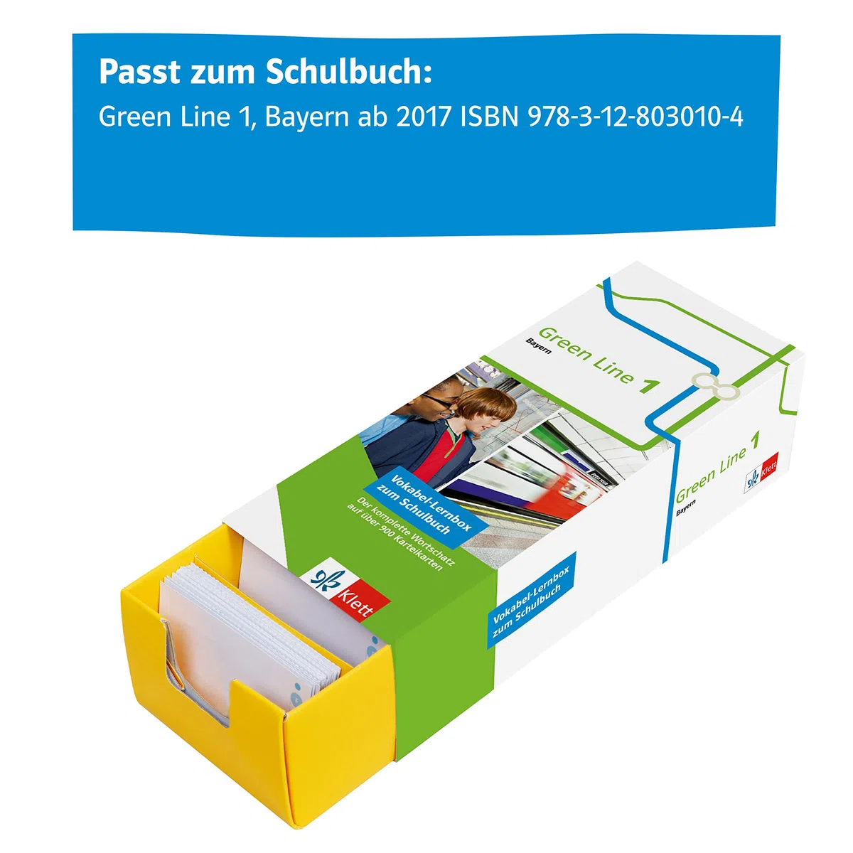Klett Green Line 1 Bayern Klasse 5 - Vokabel-Lernbox zum Schulbuch: Englisch passend zum Lehrwerk üben (Green Line. Ausgabe für Bayern ab 2017)